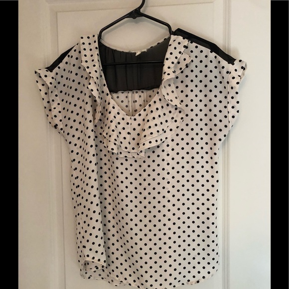 Short sleeve polka dot blouse - Picture 1 of 2